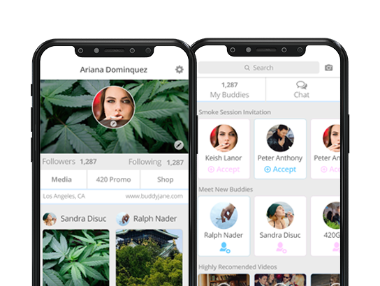 Social Media App for Cannabis Community